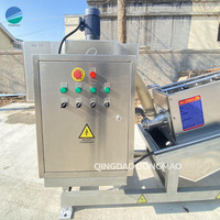 Système automatique de déshydratation des boues, équipements de déshydratation des boues avec presse à vis pour les eaux usées de la transformation alimentaire