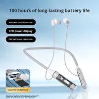 Casque sans fil Y13 à tour de cou pour 6.0, 800 mAh, en ABS, Nouveauté 2025, avec fonction karaoké, moniteur intra-auriculaire et emplacement pour carte, produit transfrontalier privé
