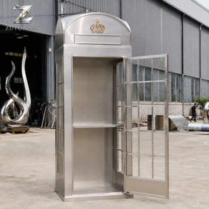 Cabine téléphonique blanche <span class=keywords><strong>vintage</strong></span> pour réception de mariage avec décoration florale, photomaton personnalisé pour événements intérieurs, décoration de fête de luxe - Product Image 6
