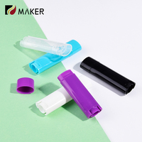 Vacío 15g Oval Plástico PP Rotar Lápiz labial Tubo cosmético Diy Desodorante Antitranspirante Botella Crema Protector solar Rubor Bálsamo labial