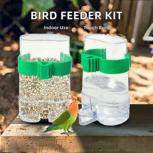 Accesorios automáticos <span class=keywords><strong>de</strong></span> plástico para palomas y pájaros, dispensador <span class=keywords><strong>de</strong></span> comida colgante para <span class=keywords><strong>periquitos</strong></span> y <span class=keywords><strong>bebedero</strong></span> <span class=keywords><strong>de</strong></span> botellas <span class=keywords><strong>de</strong></span> agua para perros - Product Image 2