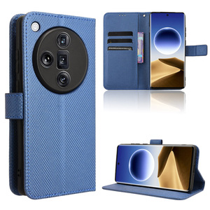 กระเป๋าสตางค์หรูหราลายเพชรหนัง PU เคสโทรศัพท์พลิกสําหรับ OPPO ค้นหา X7 Ultra