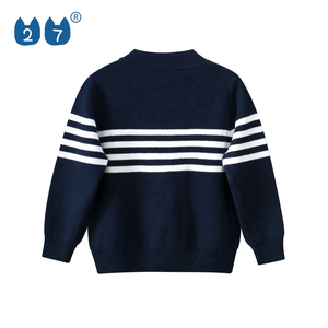 Manteau d'Hiver pour Garçon, Manches Longues à Fermeture Éclair, Patte de Boutonnage Complète, <span class=keywords><strong>Pull</strong></span> <span class=keywords><strong>en</strong></span> Coton Tricoté pour Enfants - Product Image 2