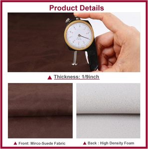 Matériau de réparation personnalisé pour toit de voiture en daim avec support en mousse, adapté aux tissus de rénovation intérieure automobile générale - Product Image 5