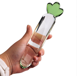 Plug Anale in Vetro Cristallo Liscio a Forma di Ravanella, per Allenamento Anale, Stimolazione del Punto G, Dildo per Masturbazione, Trainer per Apertura Anale, Impermeabile - Product Image 3