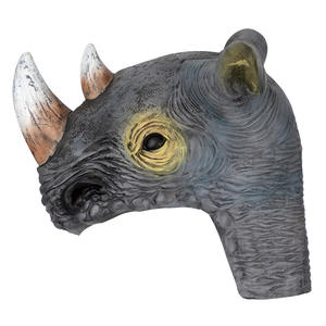 Maschera in Lattice a Forma di Rinoceronte per Adulti, Costume per Halloween e Natale, Accessori per Feste Divertenti e Stravaganti - Product Image 2