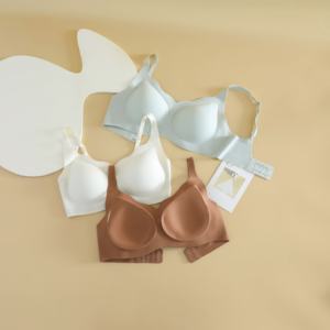 Soutien-gorge Evenyoung <span class=keywords><strong>Plus</strong></span> Size 3D sans couture, respirant, sans armatures, soutien doux, dos en U, en gelée, pour entraînement léger quotidien, femmes - Product Image 4