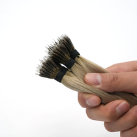Extensions de cheveux humains lisses à anneaux nano, 12-24 pouces, double épaisseur, cheveux russes Remy, pointe nano pour professionnels de salon