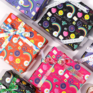 ม้วนกระดาษทิชชูสำหรับวันเกิดกระดาษห่อหน้ายิ้มงานฝีมือที่ยอดเยี่ยม - Product Image 1