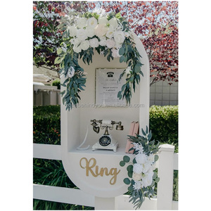 Support de <span class=keywords><strong>livre</strong></span> <span class=keywords><strong>d</strong></span>'<span class=keywords><strong>or</strong></span> audio de <span class=keywords><strong>mariage</strong></span>, cabine téléphonique blanche éclairée par LED, station <span class=keywords><strong>d</strong></span>'enregistrement de messages pour réception, fête, événement - Product Image 1