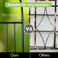Pergola tubulaire en métal robuste NEUVE de 20 mm pour jardin, arche de mariage et toutes sortes de plantes avec base amovible