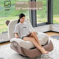 Salon élégant canapé chaise surdimensionnée puissance inclinable chaise moderne pivotant planeur inclinable avec port USB support de téléphone pour adultes