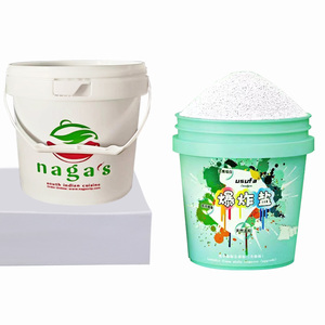 Seau en plastique <span class=keywords><strong>de</strong></span> qualité alimentaire <span class=keywords><strong>de</strong></span> 5 <span class=keywords><strong>litres</strong></span>, rond, avec couvercle et poignée, bonne étanchéité, baril <span class=keywords><strong>de</strong></span> haute qualité personnalisé - Product Image 1