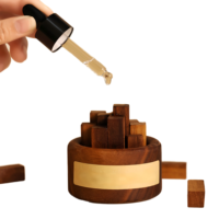 Ornement aromatique écologique, huile essentielle pour la maison et le bureau, blocs en bois, diffuseur d'huiles essentielles en bois