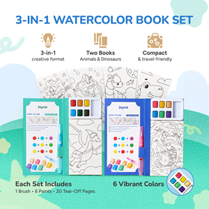 สมุดระบายสีน้ำ Joycat ของเล่นยอดนิยม การ์ตูนสำหรับเด็ก สมุดวาดภาพระบายสีน้ำ กระดาษวาดภาพสำหรับเด็ก - Product Image 2