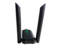 Dongal wifi Dual Band AC1200 dongle, kartu wifi 1200Mbps USB adaptor WiFi kartu jaringan untuk PC tidak perlu driver