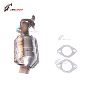 Acier inoxydable de haute qualité une paire de convertisseur de <span class=keywords><strong>catalyseur</strong></span> à trois voies pour les pièces automobiles Pajero Sport China - Product Image 4