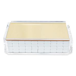 مجموعة لعبة الماهجونغ الأمريكية المخصصة من الأكريليك مع ألوان مخصصة وشعار محفور - Product Image 2