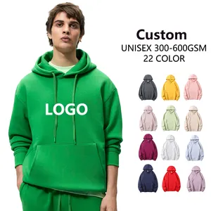 Taille pleine couleur Tissus graphiques de haute qualité pull à capuche unisexe logo personnalisé