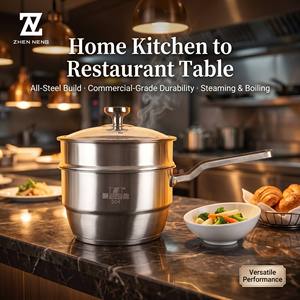 Olla <span class=keywords><strong>Vaporera</strong></span> Multifuncional Profesional de Acero Inoxidable SUS304, 1.5L 2.0L, Ollas para Comida de Bebé, Juego de Utensilios de Cocina de Acero Inoxidable al por Mayor - Product Image 3