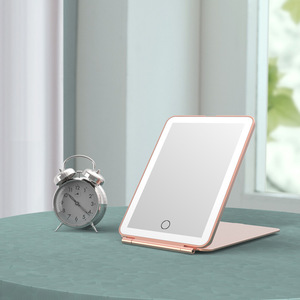 Hot người bán LED thắp sáng <span class=keywords><strong>Vanity</strong></span> gương <span class=keywords><strong>Magnifying</strong></span> có thể sạc lại du lịch bàn trang điểm gương <span class=keywords><strong>Vanity</strong></span> Bảng trang điểm ánh sáng Led Gương - Product Image 6
