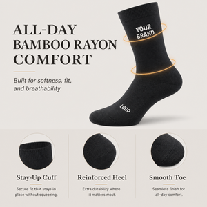 Calcetines de Hombre con Logotipo Personalizado al por Mayor, Calcetines de Algodón Formales para Negocios y Trabajo, Empaque en Caja de Regalo, Bordado Personalizado Disponible - Product Image 4
