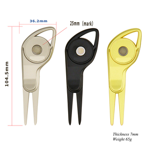 Fourche de golf personnalisée en gros Aimant pour club de golf Ouvreur de marque de pas Fourche Cadeaux promotionnels Outil de réparation de divot de golf avec marqueur de balle - Product Image 5