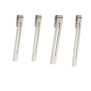 Factory Hot Sale Wholesale Luxury Pen Accessories Hardware Manufacturer Custom Logo OEM Metal Stainless Steel Pen Clip