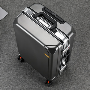 Valise 20 pouces avec cadre en aluminium, roulettes pivotantes, grande capacité, bagage de voyage unisexe - Product Image 3