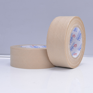 Ruban d'emballage renforcé activé par l'eau personnalisé ruban d'étanchéité kraft imprimé avec logo ruban d'expédition <span class=keywords><strong>pape</strong></span> - Product Image 3