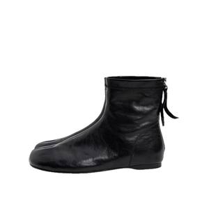 Bottes plates à bout fendu coréennes 2026 pour femmes, avec talon compensé invisible et fermeture éclair arrière, confortables et durables - Product Image 5