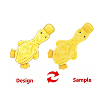 Offre Spéciale – Jouet à Mâcher pour Chien Unisexe en Peluche Ultra Douce et Écologique, Design Animal Adorable, Canard Qui Couine, Idéal pour les Fêtes et les Cadeaux