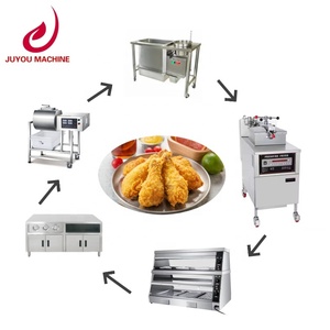 Equipo Completo para Restaurante <span class=keywords><strong>de</strong></span> Comida Rápida, Máquina para Empanizar <span class=keywords><strong>Pollo</strong></span>, Máquina para Marinar <span class=keywords><strong>Pollo</strong></span>, <span class=keywords><strong>Freidora</strong></span> a Presión Tipo KFC <span class=keywords><strong>Broaster</strong></span> - Product Image 1