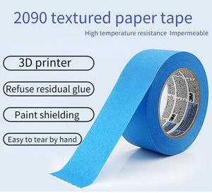 SL330 para 2090 cinta de papel adhesiva de silicona de doble cara con textura azul diseño personalizado impresora 3D resistente a altas temperaturas - Product Image 2