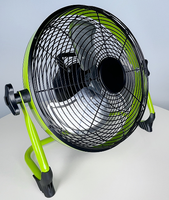 Ventilateur de sol batterie au Lithium 12 pouces 3 lames en métal système de refroidissement par Air Portable appareil à moteur brossé Rechargeable de haute qualité