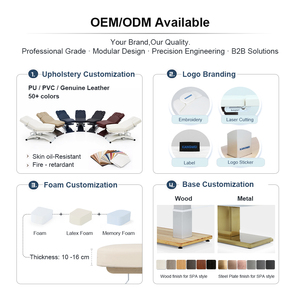 เตียงนวดปรับระดับได้แบบพกพาสำหรับสปาเสริมความงาม ทำทรีทเมนท์ แว็กซ์ขน ราคาส่งถูกจากไทย - Product Image 3