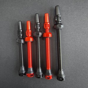 Tiges de valve Presta sans chambre à air en aluminium CNC 44mm 65mm 85mm, valves de vélo légères avec outil de démontage et capuchon pour vélos de route et VTT - Product Image 3