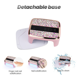 Lampe à <span class=keywords><strong>ongles</strong></span> <span class=keywords><strong>UV</strong></span> LED portable haute puissance 168W, machine à <span class=keywords><strong>ongles</strong></span> en plastique durable, séchage rapide, <span class=keywords><strong>appareil</strong></span> de photothérapie 110-240V 365nm - Product Image 5