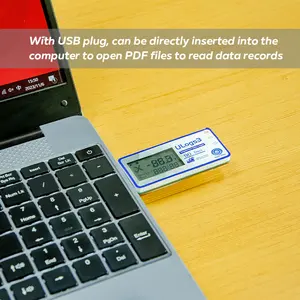 LCD 화면 저온 로거 냉장고 PDF 데이터 로거 USB