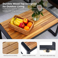 Ensemble de salon de jardin modulable en rotin pour l'extérieur avec table basse – Vente en gros