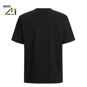 Camiseta de Punto Personalizada de 350g, 100% Algodón, Corte Regular para Hombre, Suave y Transpirable, Cuello Redondo, Manga Corta, con Logotipo de Marca Estampado - Product Image 3