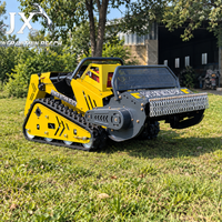 Tondeuse à chenilles robuste CE GQ800B 800 mm télécommandée, débroussailleuse à fléaux pour l'élimination des herbes et l'assainissement des terrains