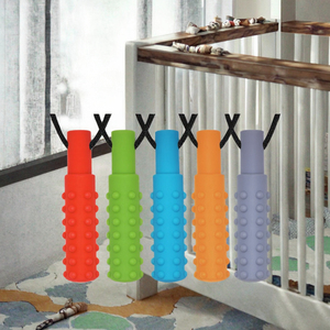 Jouet à mâcher en silicone souple pour enfants autisme sensoriel collier <span class=keywords><strong>de</strong></span> <span class=keywords><strong>sucette</strong></span> pour bébé bâton à mâcher <span class=keywords><strong>de</strong></span> dessin animé aide à réduire l'anxiété à mâcher Fidget - Product Image 3