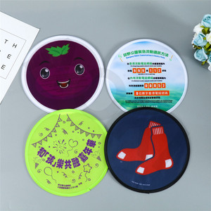 Tùy chỉnh in Nylon bay gấp tay fan hâm mộ, trẻ em bãi biển Đồ chơi gấp đĩa bay có thể gập lại với Pouch - Product Image 6