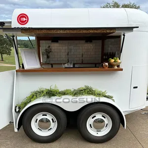 Cogsun Food Truck Mobile Bar Kitchen Ice Cream Cart Customized Mobile Restaurant Turkey Products Stainless Steel Mini Restaurant