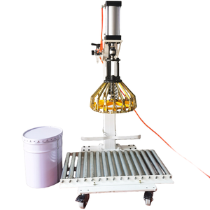 Machine de capsulage d'étanchéité de couverture de <span class=keywords><strong>panier</strong></span> de fleurs pneumatique semi-automatique Baril en métal Boissons Industries chimiques Ferme Applicable - Product Image 5