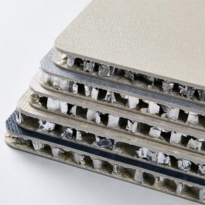 SPC pannello a nido d'ape in alluminio <span class=keywords><strong>PVC</strong></span> pannello porta di buona qualità pannello armadio costruzione più economico SPC superficie in alluminio pannello composito - Product Image 3