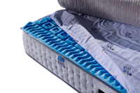 Matelas hybride à ressorts ensachés avec couche de latex, respirant, silencieux, soulagement de la pression, matelas pour chambre à coucher Queen King