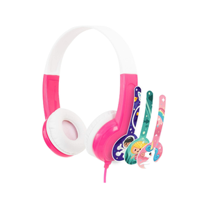 Casque Bluetooth pour enfants Mom's Choice, sans fil, à réduction de bruit, son HD, sans BPA, rose, cadeau de voyage - Product Image 4