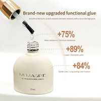 MIMAGPIE Offre Spéciale : Base Coat et Top Coat Mat, Gel UV Facilement Dissolvable, Vernis à Ongles Gel Longue Durée, Vente en Gros